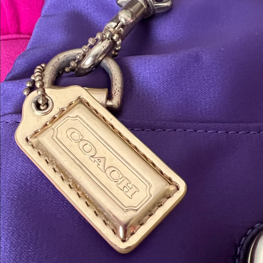 Coach Amanda Satin Fold Over Clutch-NWOT - Picture 6 of 12